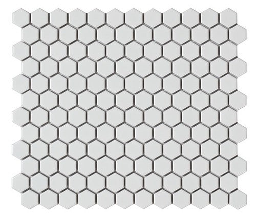 HEXAGON WHITE MATT 1X1